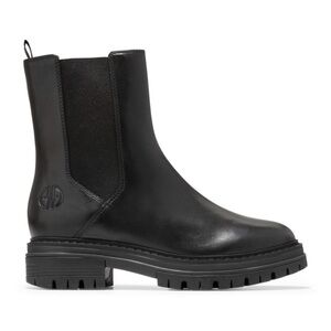 COLE HAAN Tahoe Featherfeel Chelsea Boots in Black Leather